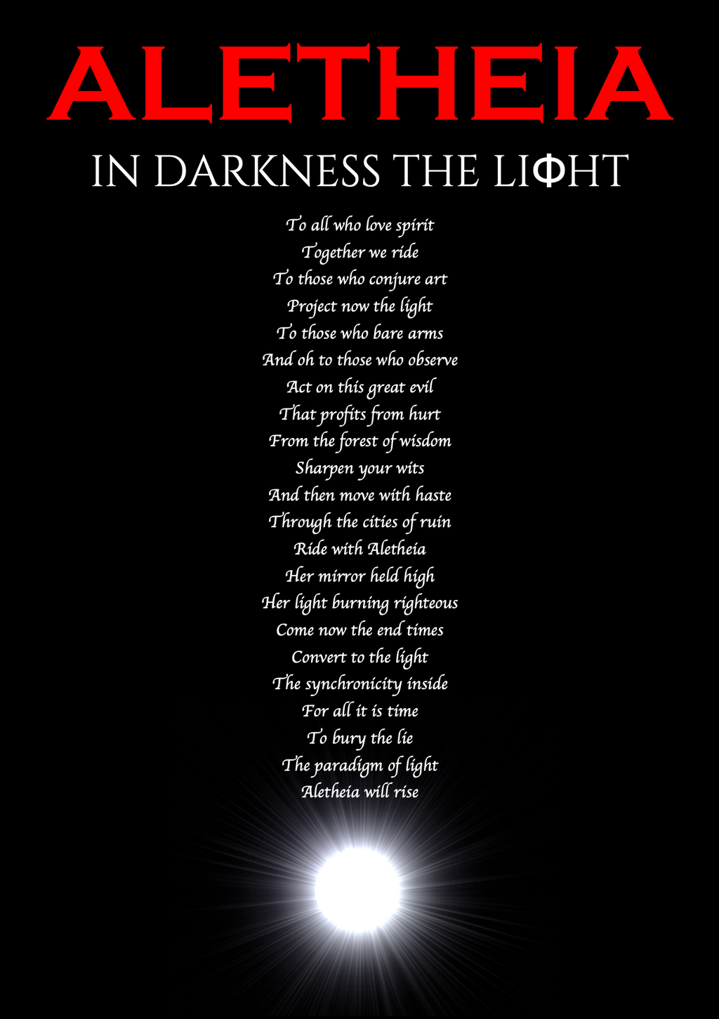 In Darkness The Light - Poetry Book - Click here for more information