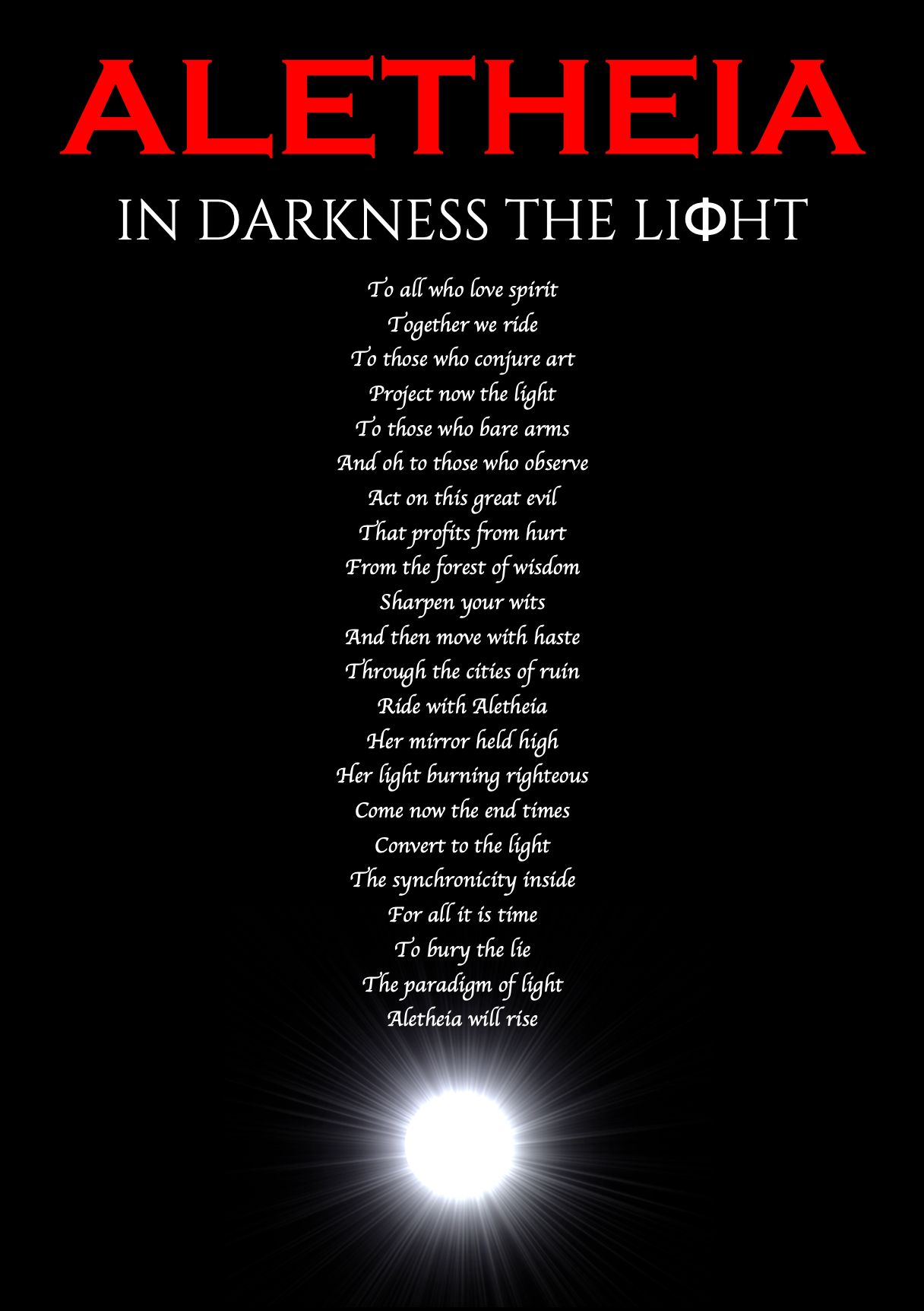 In Darkness The Light - Poetry Book - Click here for more information