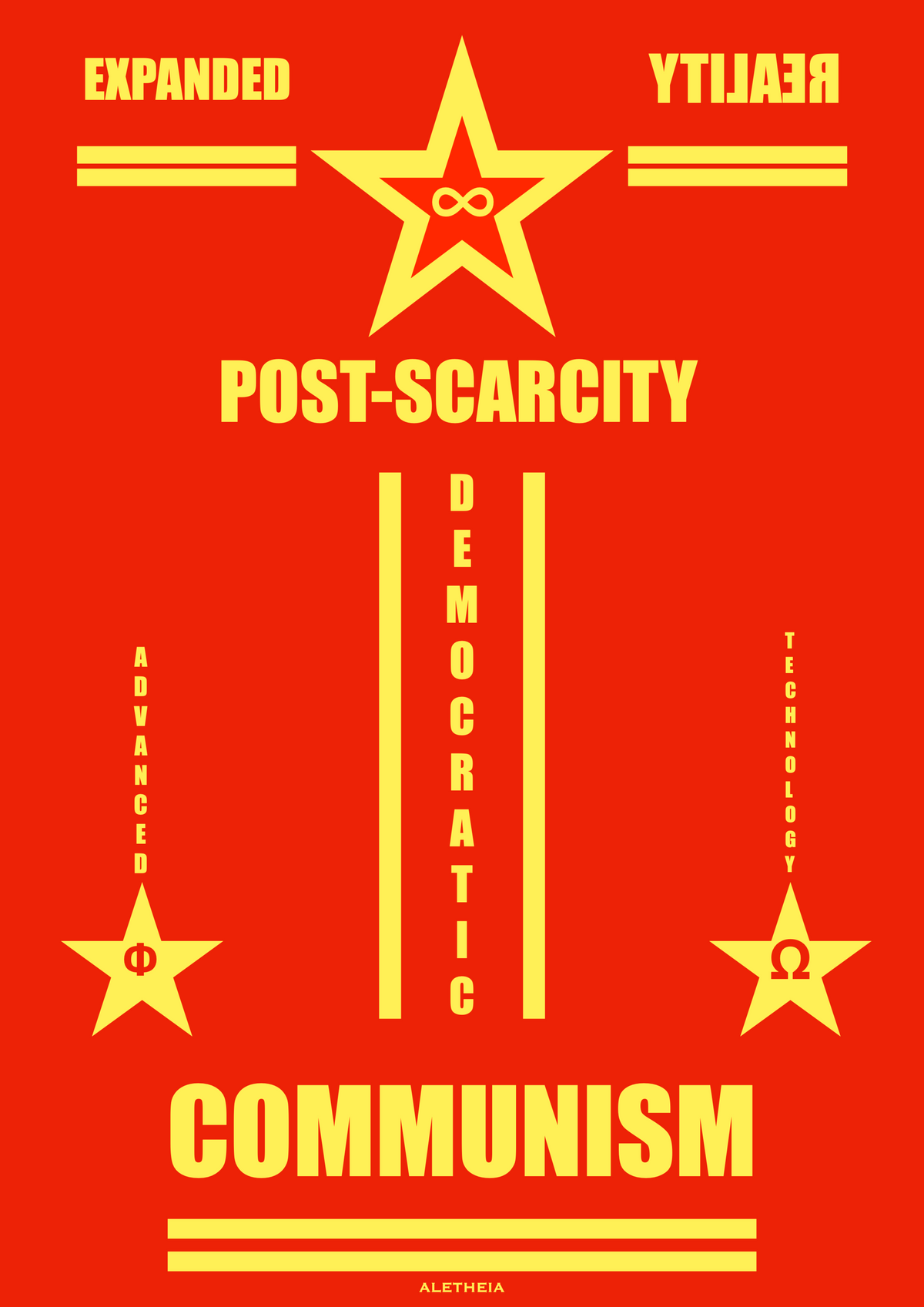 Original Graphic Art Print - Digital Download - Expanded Reality Communism - Click here for more information