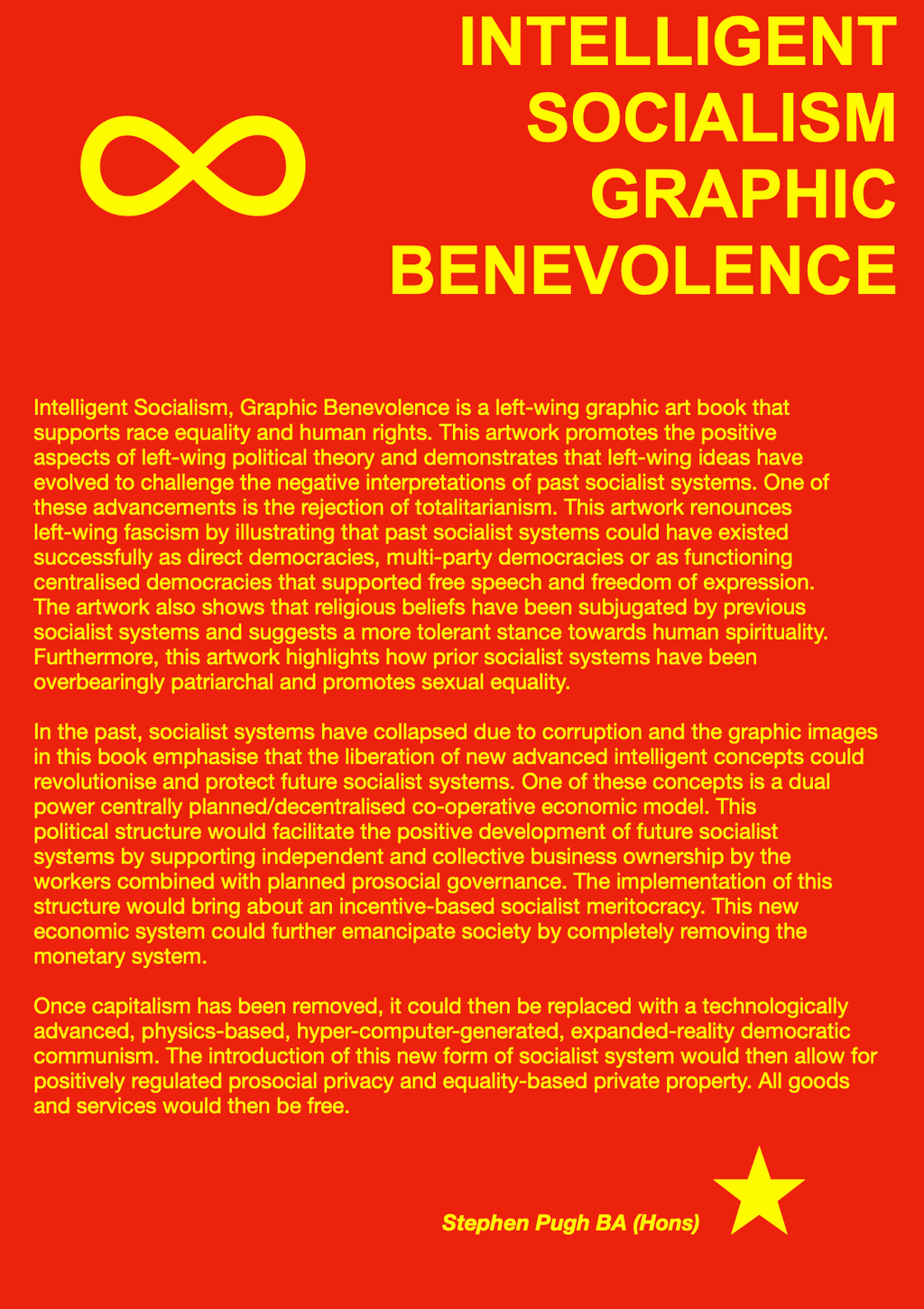 Intelligent Socialism, Graphic Benevolence Graphic Art Zine/Book Digital Download - Click for more information
