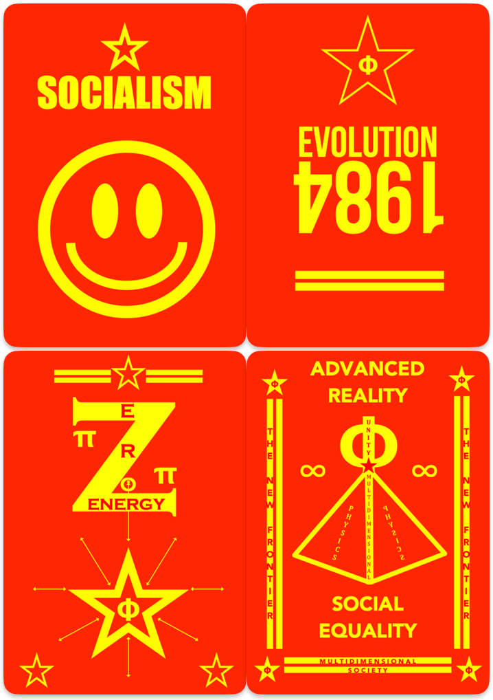 4 Original Art Prints - Digital Downloads - socialism - Click for more information