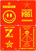 4 Original Art Prints - Digital Downloads - socialism - Click for more information