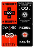 4 Original Art Prints - Digital Downloads - anarchism - Click for more information